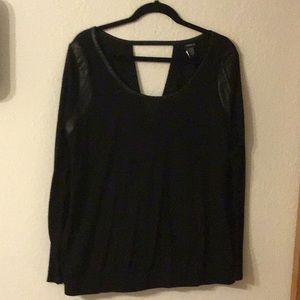 Torrid long sleeve open back top.  Size 2